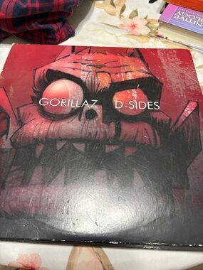 Gorillaz D-Sides Vinyl Album - Red Graphic Cover